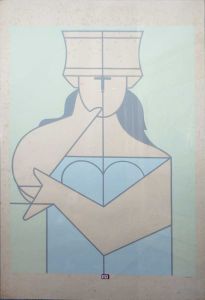 <b>DACOSTA, MILTON</b><br>(1915-1988)<br>Figura <br>Litografia<br>Ass. cid<br>Numerada 25/100<br>100 x 70 cm