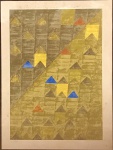 <B>VOLPI, ALFREDO</B><BR>(1896-1988)<BR>Bandeirinhas<BR>Serigrafia<BR>Ass. cid<BR>Numerada 82/100<BR>55 x 37 cm