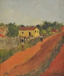 <b>PANCETTI, JOSÉ</b><br>(1902-1958)<br>São João del Rey<br>Óleo s/ tela<br>Ass. e datado 45, cid<br>Ass. e titulado, no verso<br>Reproduzido na página 171 do livro "Pancetti O Pintor Marinheiro"<br>46 x 38,5 cm