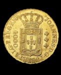 Moeda de Ouro do Brasil - 4.000 Réis - 1814R - Colônia - O574 - Soberba/FC