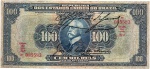 CR141bMSL1 - Cédula Brasil - 100 mil Reis - Autografada - 1929 - Otima Peça - Preço - MBC - R$ 2400