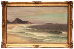 Theodor Gaede(Altona, Alemanha, 1895-?) "Copacabana em 1920". Óleo s/ tela. Ass. cid. 50 x 8