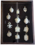 Antiga e Rara Coleção de Amuletos judaicos Italianos de Berço,  Shadai  C1277