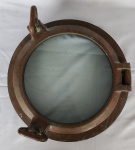 Vintage Escotilha de Navio, design do século XIX, Original em Bronze, medindo 42,5cm.
