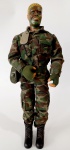 Boneco G.I. Joe Militar. Com roupas, sapatos e acessorios originais. Aproximadamente 30 cm.