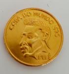 MOEDA MEDALHA COMEMORATIVA REVISTA PLACAR PELÉ 1970.