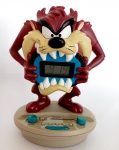 Radio relógio TOSHIBA AM/FM Clock - Radio Taz Looney Tunes Warner Bros 1997. Radio não resopondeu aos testes de funcionamento. Relogio funcionando. Medindo aproximadamente 27 cm.