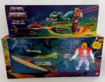 Boneco masters of the universe origins - motu - jet sled E príncipe adam ( desenho do he-man ) - 14 cm - mattel - totalmente articulado