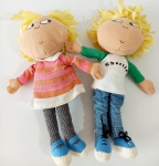 Mini pelucia casal Charlie e Lola.