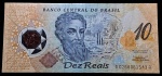 Cédula do Brasil - 10 Reais - 2000 - erro classico Letras AA  série 0268 Nº061543 RARISSIMA - C331