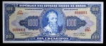 Cédula do Brasil - 1000 cruzeiros - 1953 - Nº 000001 - C049 - FE