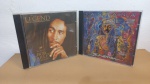 2 CDs:  SANTANA / BOB MARLEY  **SINAIS DE USO E TEMPO NA CAPA, MAS NADA GRITANTE