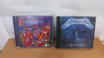 DOIS CDs: SANTANA / METALLICA * SINAIS DE USO E TEMPO NA CAPA, MAS NADA GRITANTE