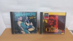 DOIS CDs: STANLEY JORDAN / RAY CHARLES * SINAIS DE USO E TEMPO NA CAPA, MAS NADA GRITANTE