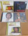 LOTE: 5 CDs LÔ BORGES E OUTROS,  SINAIS DE USO E TEMPO NA CAPA, MAS NADA GRITANTE