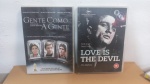 DVD: GENTE COMO A GENTE / LOVE IS THE DEVIL * MÍDIAS EM BOM ESTADO. CAPA EM BOM ESTADO.