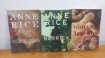 ANNE RICE, 3 LIVROS:  O VAMPIRO ARMAND,  SANGUE E OURO, MERRICK. MIOLO ÍNTEGRO, BOM ESTADO GERAL