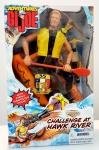 GiJoe Aventura no Rio Falcão. Boneco articulado de cerca de 30cm e acessórios. Caixa lacrada Hasbro 1998.