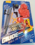 GiJoe Aventura Hasbro 1993 Red Ninja Mission Gear - Blister/Cartela lacrada.