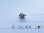 1 Diamante Aprox. 29 Pontos (0,29 CT), Qualidade SI1, Cor  N, Lap. Abrilhantado (MM 4,05), (Acompanh