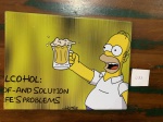 PLACA DE METAL DO SUPER HOMER SIMPISOM