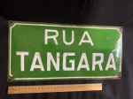 PLACA DE RUA  ESMALTADA TANGARÁ,