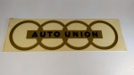 MILITARIA - DECAL original da AUTO UNION - (Audi), da década de 30. Durante a segunda guerra Mundial, a fabricante Alemã produziu veículos militares. Item bastante Raro. Mede aproximadamente 40 centímetros de comprimento.