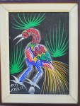 CHICO DA SILVA (Alto Tejo, Acre, 1910 - Fortaleza, 1985) - "Pássaro" - ost. Assinado no c.i.e. datado 1973. Medidas: 35 cm x 25 cm.