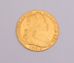 Moeda de ouro do Brasil Reino Unido - 6400 réis - Data 1818R - Cunhada na casa da moeda do Rio de Ja