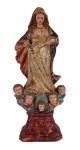 Nossa Senhora do Ó ou Nossa Senhora da Expectação. Magnífica imagem executada em madeira ricamente p
