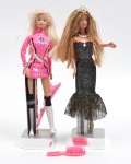 Conjunto de Barbie,  guitarrista e penteado trança box braids, datadas de 1991