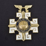 Ordem do Mérito Aeronáutico, Grau de Cavalheiro, , República Federativa do Brasil. Em metal dourado e esmalte. (8x6)