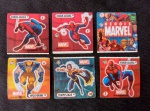 COLECIONISMO - (6) Cards Heróis Marvel. Conservados