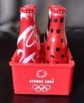 COLECIONISMO - (4) Miniaturas Garrafinhas Promocionais Coca-Cola - Olimpíadas Atenas 2004