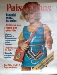 COLECIONISMO - Cartaz de divulgação da Revista PAIS & FILHOS - Apresenta marcas de tempo. Formato:50 X 66  cm