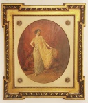 OSCAR PEREIRA DA SILVA   MADEMOISEILLE  OSP LINDA MOLDURA. INICIO DO SEC. XX. 60 X 52 CM CONSIDERANDO SOMENTE A PLACA. COM A MOLDURA 81 X 88 CMNOTA: Oscar Pereira da Silva (São Fidélis, 29 de agosto de 1865 ou 1867 São Paulo, 17 de janeiro de 1939) foi um pintor, desenhista, decorador e professor brasileiro da passagem do século XIX para o século XX. Desde menino revelou gosto pelo desenho e pela pintura. Assim, em 1882 matriculou-se na Academia Imperial de Belas Artes onde teve como contemporâneos Eliseu Visconti, Eduardo Sá e João Batista da Costa. Foram seus professores Zeferino da Costa, Vitor Meireles, Chaves Pinheiro e José Maria de Medeiros. Em relação ao primeiro, auxiliou-o, juntamente com Castagneto, na decoração da Igreja da Candelária. Em 1887, terminados os estudos na Academia, obteve o cobiçado prêmio de viagem à Europa, o último concedido na época do Império. Em 1897 fundou o Núcleo Artístico, que deu origem à Escola de Belas Artes de São Paulo, onde vem a lecionar. Para Quirino Camporiorito Oscar Pereira da Silva soube manter no transcorrer de cinquenta e sete anos de produção permanente e intensa, desde que retornou ao Brasil em 1896, todo o cuidado de um desenho severamente elaborado, sem num só instante voltar seu rosto para o novo semblante que a pintura adquiriu nessa transposição de tempo do sec. XIX para o XX.