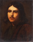 Auto-retrato do pintor francês "Roger de la Fresnaye" (Le Mans, França, 1885 - Grasse, Franç