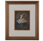 Regé (?)Bailarina - Pastel s/ papel 26 X 20 cm. ass. inf. esquerdo. Moldura. 55 X 46 cm R$