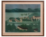 DJANIRA da Motta e Silva (1914 - 1979) - Paraty, reprodução 58 x 70 cm, medida com moldura 72 x 85 cm.