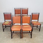 Sérgio Rodrigues - Atribuído - Set de seis espetaculares cadeiras anos 60, executadas em jacarandá m