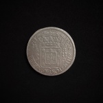 Moeda do Brasil. 640 réis 1696, prata. SOB.