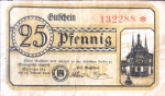 NOTGELD DA ALEMANHA - 25 PFENNIG - 1920