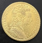 Moeda Brasileira, Colônia - D.Maria I, Valor 6.400 Reis, Ano 1789 R, Ouro, Peso 14,34 g, Diâmetro 31