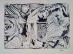 Rubem Campos Grilo - xilogravura sobre papel japonês - Medidas 30 x 22 cm