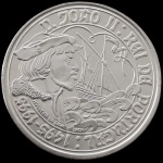 Portugal - 1995 - 1000 Escudos - 500 Anos do Falecimento de D. João II - Prata 0.500, 28g, 40mm -