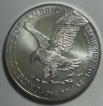 Moeda dos Estados Unidos - 1 Dollar - Silver Eagle - 2024- Type 2 - Prata (.999) - 1 Oz - 38mm -