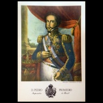 D. Pedro I Imperador do Brasil. Imperador. Reprodução colorida. 55 x 38 cm. Obra sem moldura.