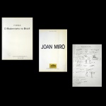 Lote constando 3 livros, sendo: O Modernismo no Brasil (31 x 24 cm), Joan Miró (31 x 22 cm) e Sergio Camargo (22 x 25 cm). Excelente estado de conservação.