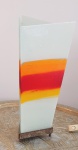 Uma luminária de chão da designer de vidro Lobianco alt. 97 X 31 larg.