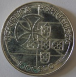 Moeda e prata ,Portugal 1000 Escudos 1998 -